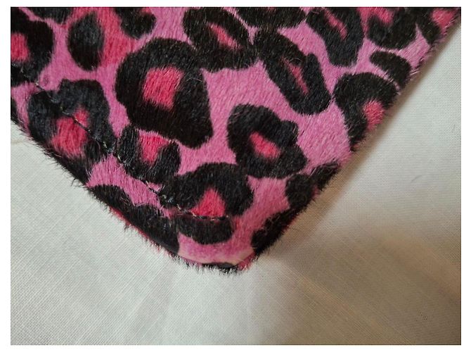 Blumarine Leopard Clutch Schwarz Pink Leopardenprint - Ansicht 4