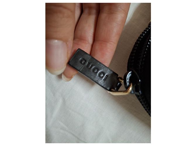 Pochette Gucci Monogram GG Nero Beige - vista 4