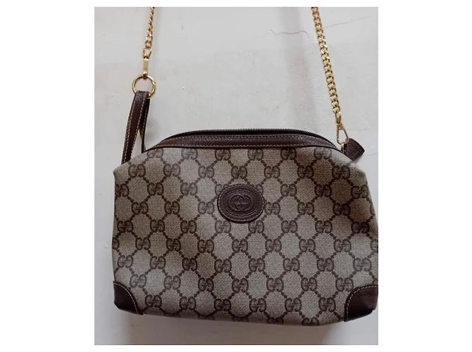 Borsa a tracolla Gucci GG Supreme Marrone Monogramma - vista 2
