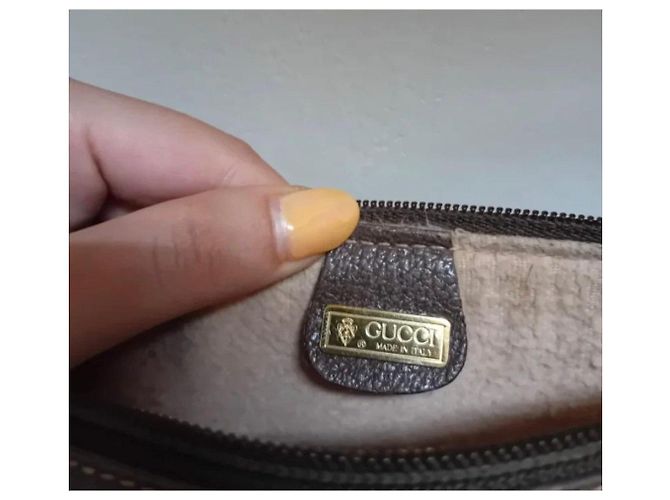 Borsa a tracolla Gucci GG Supreme Marrone Monogramma - vista 3