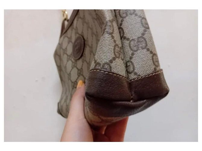 Borsa a tracolla Gucci GG Supreme Marrone Monogramma - vista 5