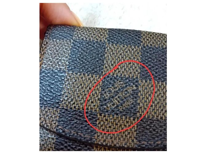Louis Vuitton Damier Ebene Geldbörse Braun - Ansicht 2