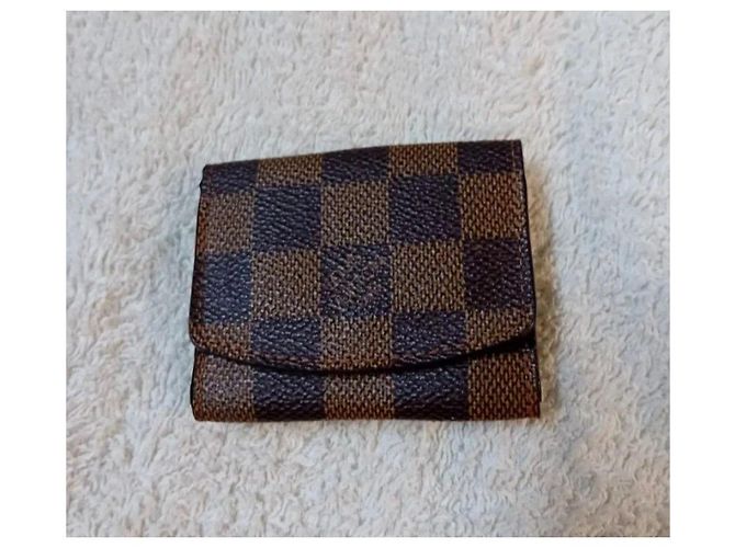 Louis Vuitton Damier Ebene Geldbörse Braun - Ansicht 8