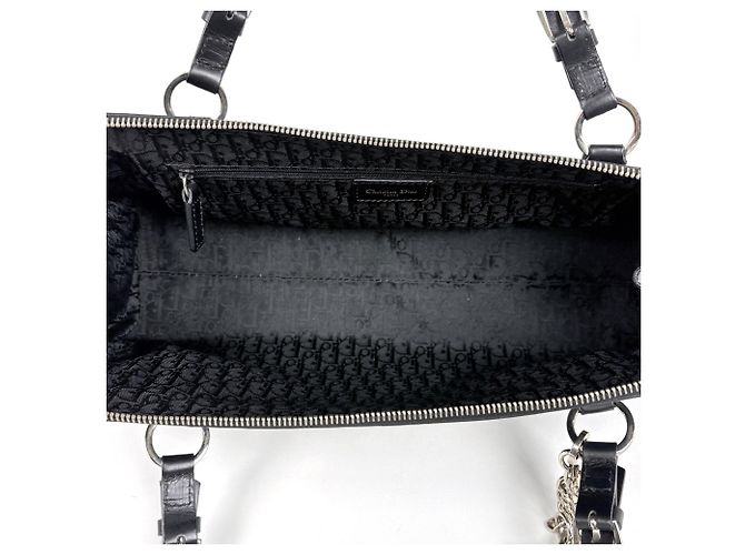 Borsa a mano Christian Dior Hardcore in pelle Nero - vista 8