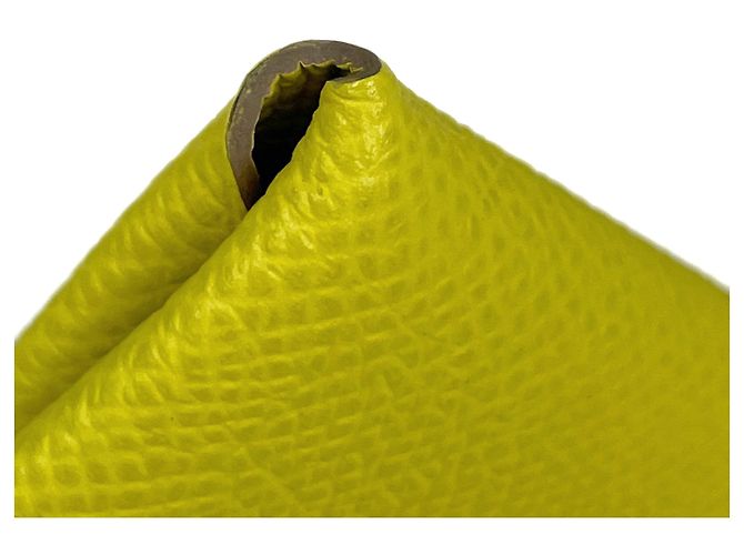 Hermès Monedero Hermes Bastia en Amarillo Soufre - vista 3