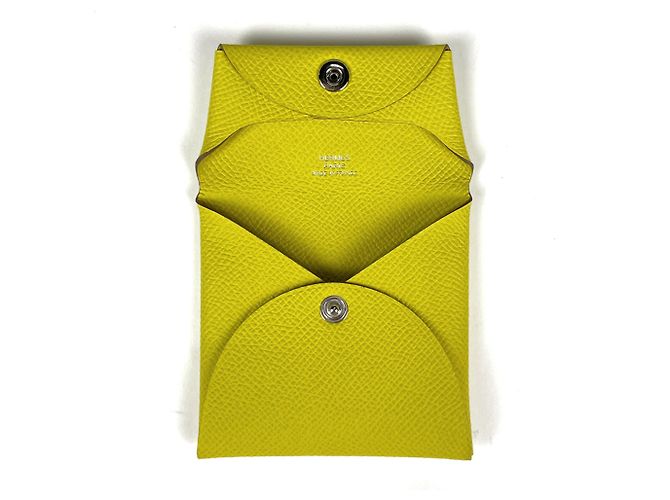 Hermès Monedero Hermes Bastia en Amarillo Soufre - vista 6