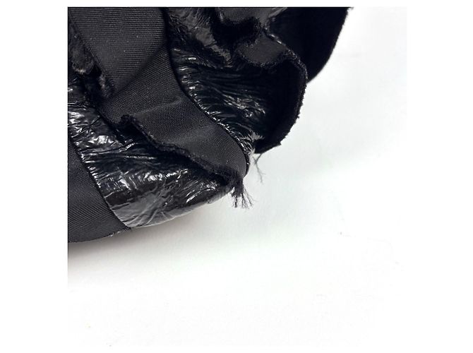 Borsa a mano Prada in nylon usata, nera Nero - vista 3