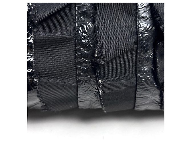 Borsa a mano Prada in nylon usata, nera Nero - vista 4