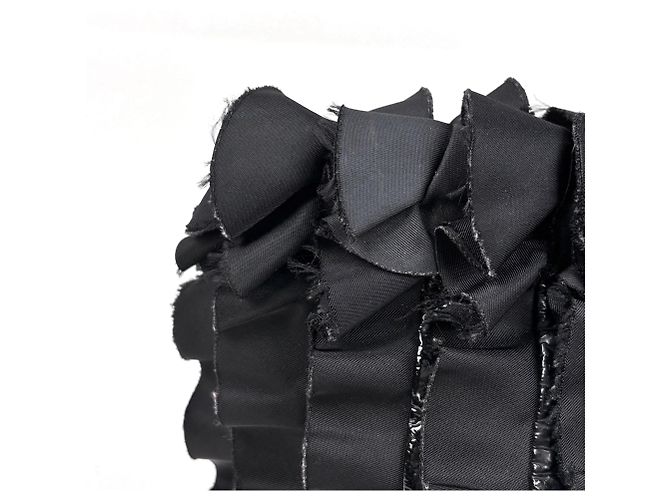 Borsa a mano Prada in nylon usata, nera Nero - vista 5