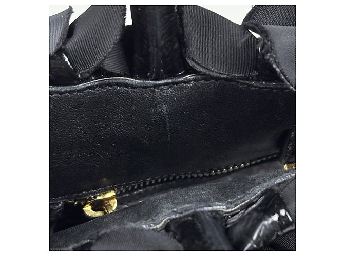 Borsa a mano Prada in nylon usata, nera Nero - vista 8