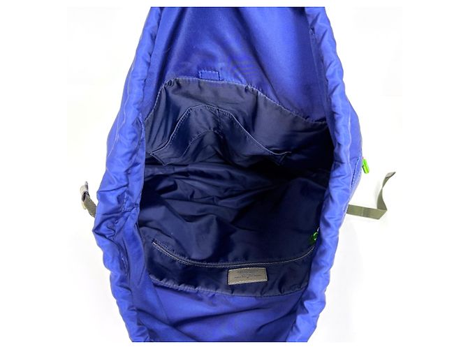 Zaino Louis Vuitton Split Taigarama Cobalt Blu - vista 7