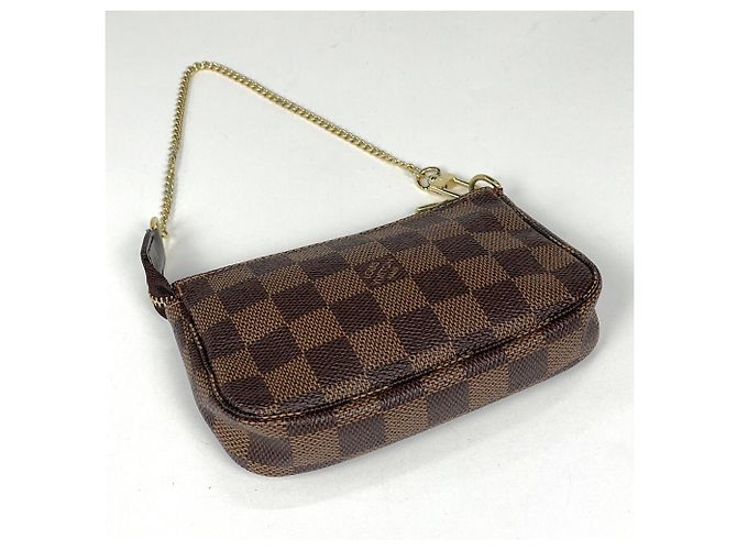 Louis Vuitton Mini Pochette Accessoires Marrone Damier ebene - vista 2