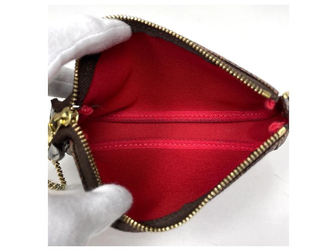 Louis Vuitton Mini Pochette Accessoires Marrone Damier ebene - vista 6