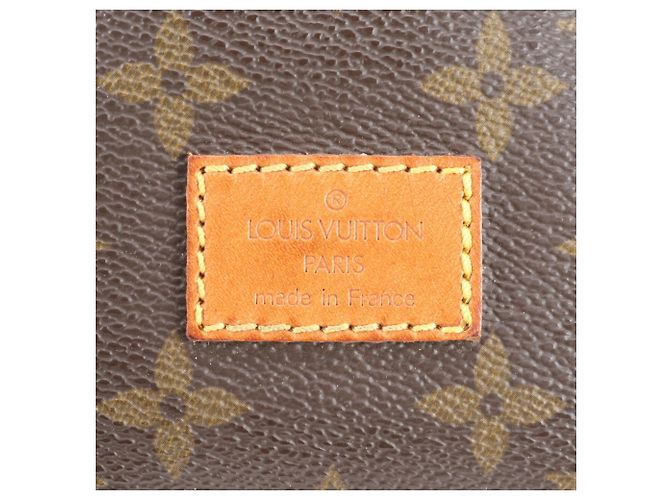 Borsa a tracolla Louis Vuitton Monogram Saumur 30 in pelle Marrone scuro - vista 9