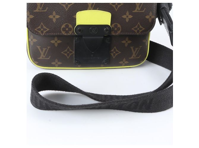 Borsa Sling Louis Vuitton Monogram Macassar S-Lock Marrone Monogramma - vista 2