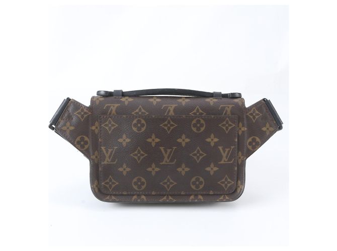Borsa Sling Louis Vuitton Monogram Macassar S-Lock Marrone Monogramma - vista 3