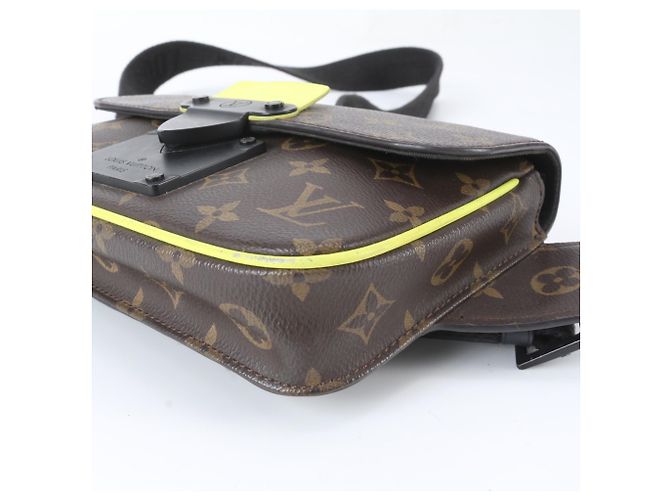 Borsa Sling Louis Vuitton Monogram Macassar S-Lock Marrone Monogramma - vista 5