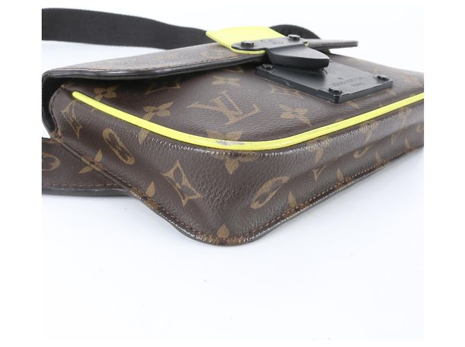 Borsa Sling Louis Vuitton Monogram Macassar S-Lock Marrone Monogramma - vista 7