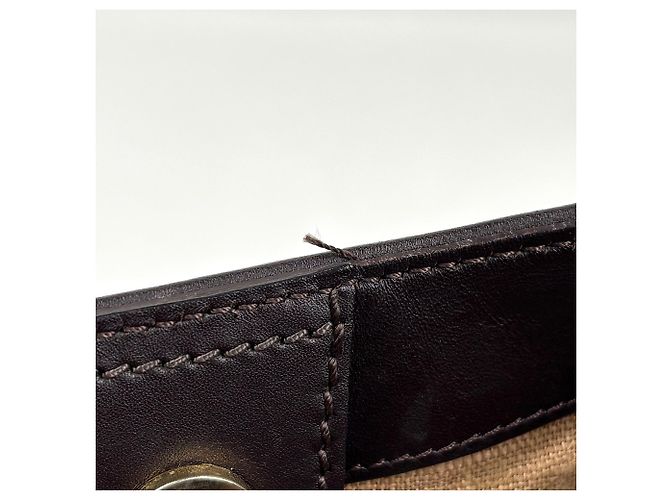 Borsa a tracolla Fendi con motivo Zucca Marrone - vista 7