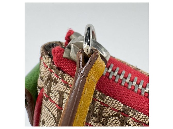 Borsa a tracolla Christian Dior con motivo Rasta Trotter Marrone Multicolore - vista 5