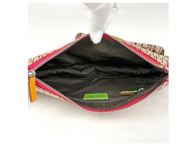 Borsa a tracolla Christian Dior con motivo Rasta Trotter Marrone Multicolore - vista 8