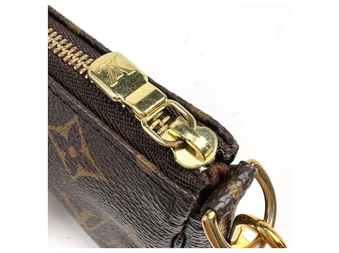 Louis Vuitton Monogram Mini Pochette Accessoires Marrone - vista 5