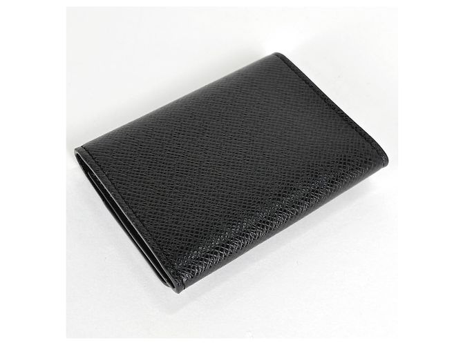 Portabiglietti Louis Vuitton Taiga Black Nero - vista 2
