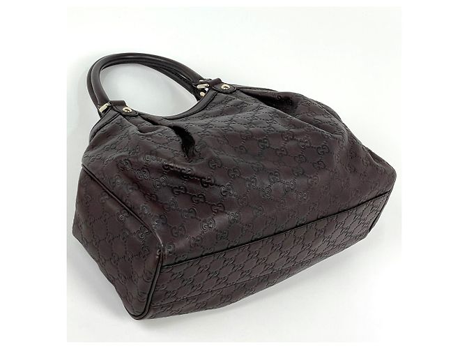 Borsa Gucci Sukey in pelle GG marrone - vista 2