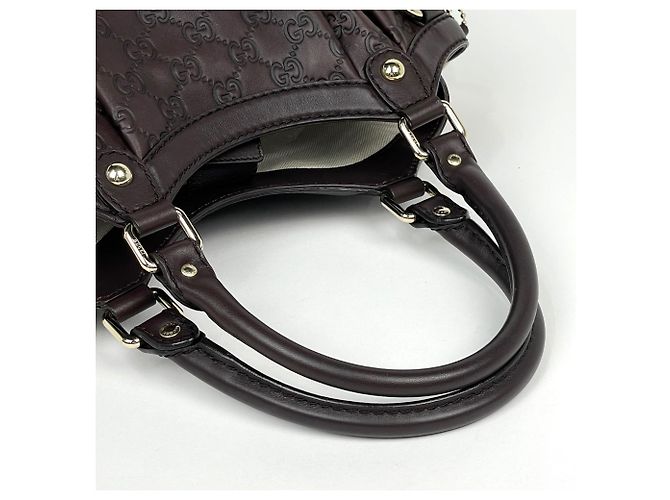 Borsa Gucci Sukey in pelle GG marrone - vista 5