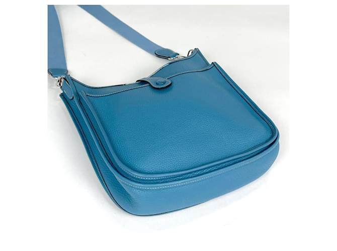 Hermès Borsa a tracolla Hermes Evelyne 2 PM Blu - vista 2