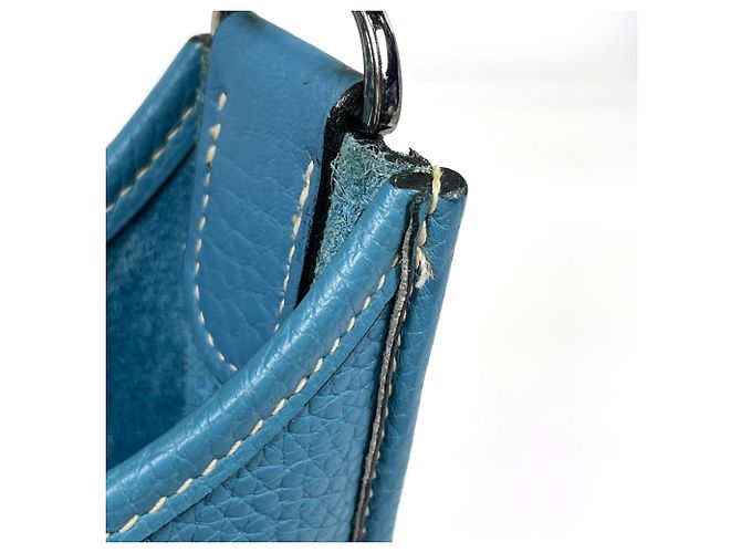 Hermès Borsa a tracolla Hermes Evelyne 2 PM Blu - vista 4