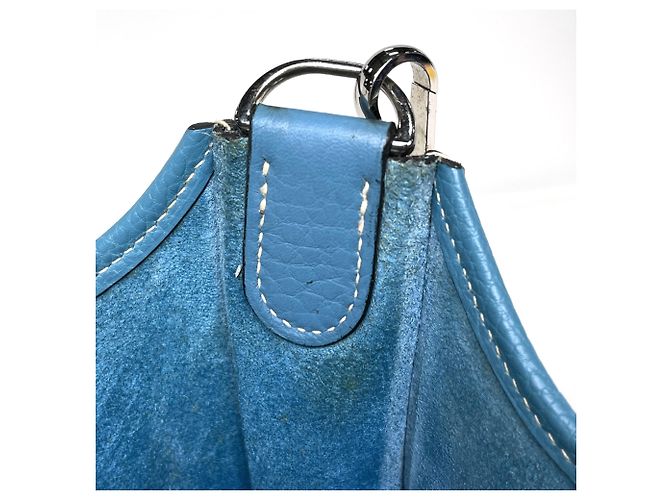 Hermès Borsa a tracolla Hermes Evelyne 2 PM Blu - vista 8
