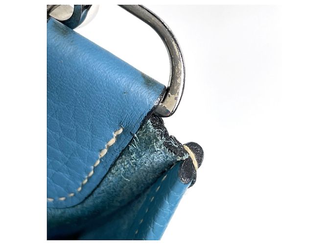 Hermès Borsa a tracolla Hermes Evelyne 2 PM Blu - vista 9