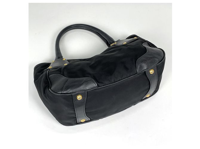 Borsa Tote Prada in nylon nero - vista 2