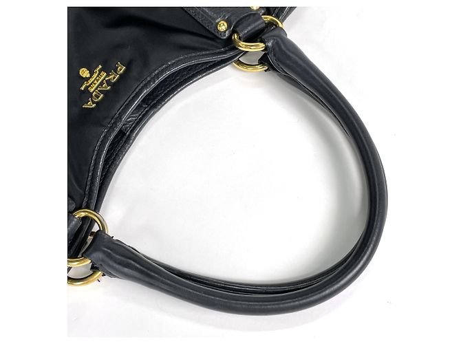 Borsa Tote Prada in nylon nero - vista 7