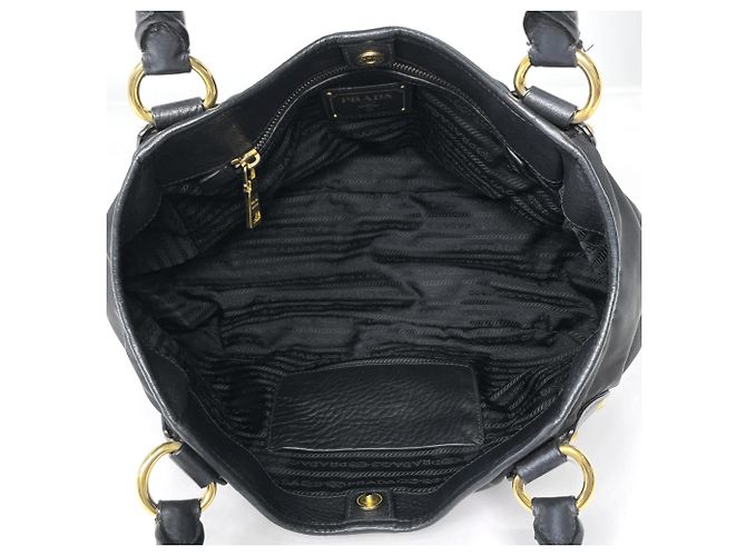 Borsa Tote Prada in nylon nero - vista 8