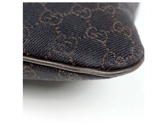 Borsa a tracolla Gucci da donna in tela GG Marrone - vista 3