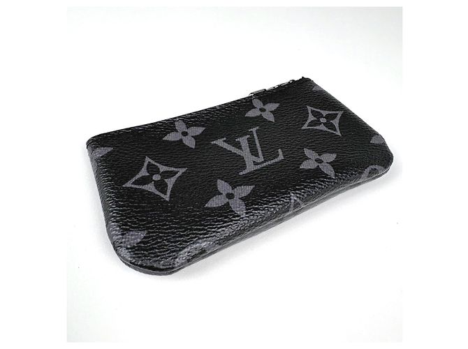 Louis Vuitton Pochette Clé Wallet/Coin Case Black - view 2