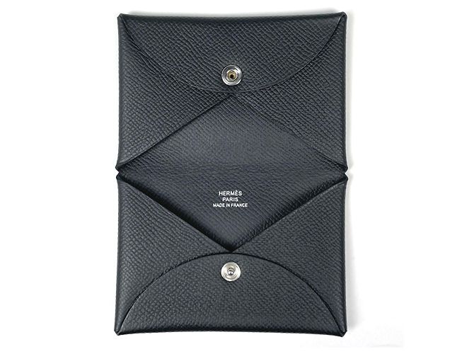 Hermès Tarjetero Hermes Calvi Negro - vista 6