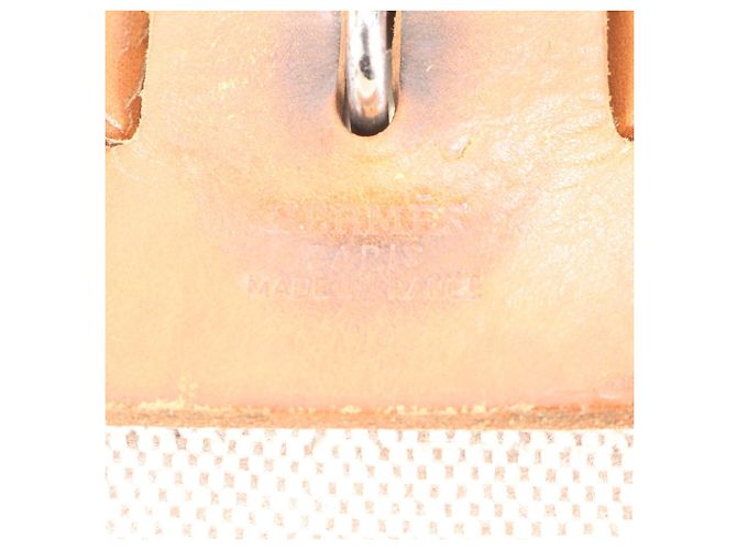 Herbag Hermès Borsa a tracolla Hermes Her Bag PM in pelle Beige Cammello - vista 11