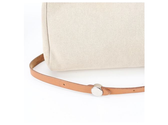 Herbag Hermès Borsa a tracolla Hermes Her Bag PM in pelle Beige Cammello - vista 3