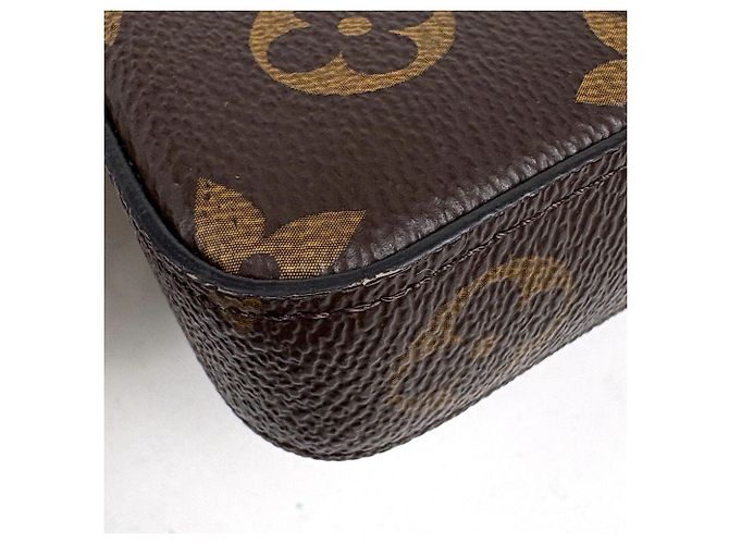 Pochette Félicie Borsa a tracolla Louis Vuitton Monogram Pochette Felicie Marrone Fuschia - vista 3