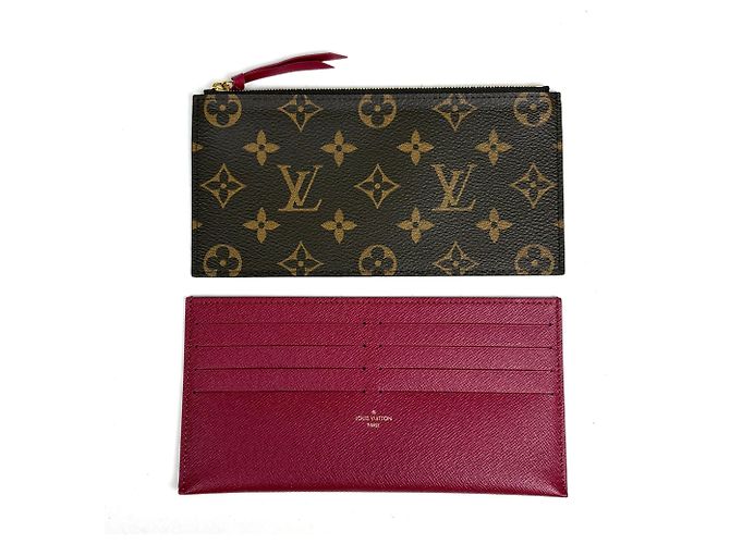 Pochette Félicie Borsa a tracolla Louis Vuitton Monogram Pochette Felicie Marrone Fuschia - vista 6