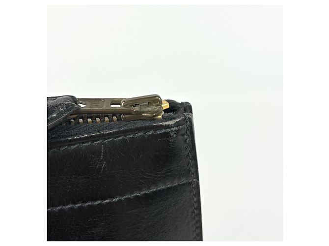 Hermès Hermes HERMES Computer-Clutch mit Reißverschluss Schwarz - Ansicht 5
