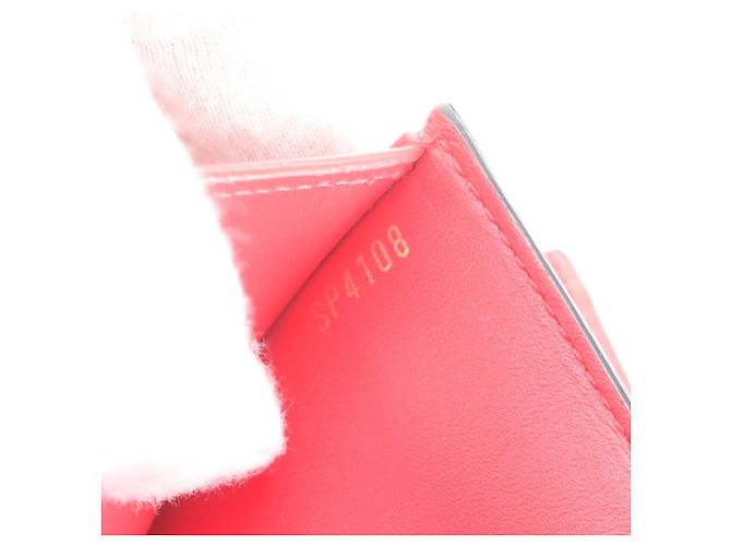 Louis Vuitton Monogram Portefeuille Flower Compact Wallet Rosso - vista 10