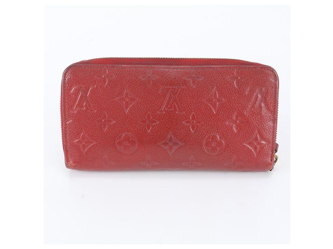 Louis Vuitton Monogram Empreinte Zippy Wallet Rot - Ansicht 3