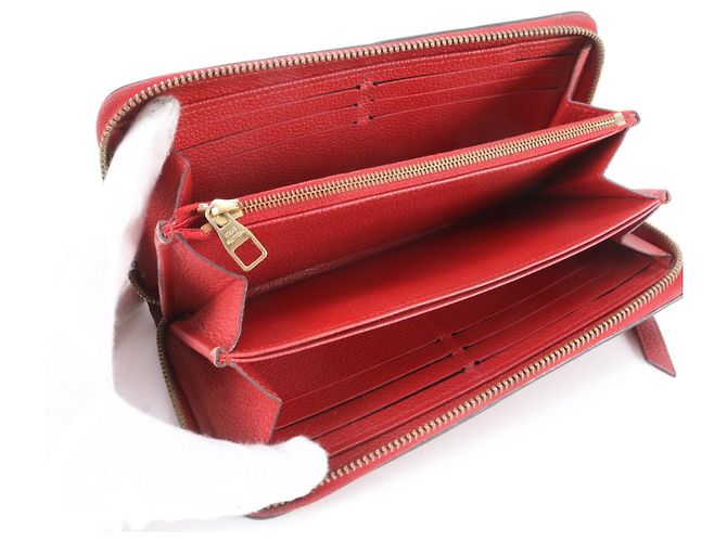 Louis Vuitton Monogram Empreinte Zippy Wallet Rot - Ansicht 7