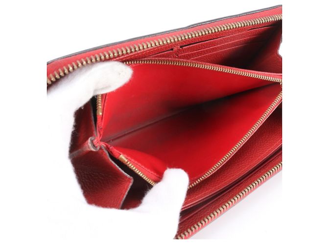 Louis Vuitton Monogram Empreinte Zippy Wallet Rot - Ansicht 8