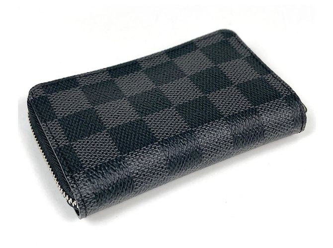 Zippy Portamonete Louis Vuitton Damier Graphite Nero - vista 2