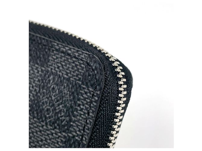 Zippy Portamonete Louis Vuitton Damier Graphite Nero - vista 4